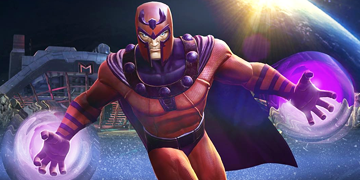A picture of Magneto entering The Contest of Champions.